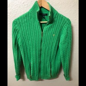 Size XL Ralph Lauren Unisex knit zippered sweater